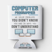 Programmeerontwikkelaar computerwetenschapper gift blikjeskoeler (Achterkant)