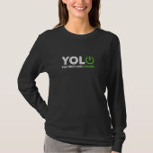 Programmeersoftware engineer coder Alleen live T-shirt (Voorkant)