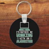 Programmeersoftware engineer ontwikkelaarcoder sleutelhanger (Voorkant)