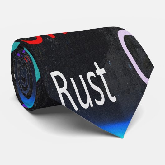 Programmeertalen Kleurrijk ontwerp Stropdas (Opgerold)