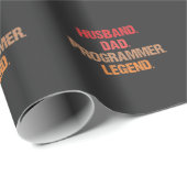 Programmeervader IT Nerd Admin Coder Vader Compute Cadeaupapier (Rol Hoek)