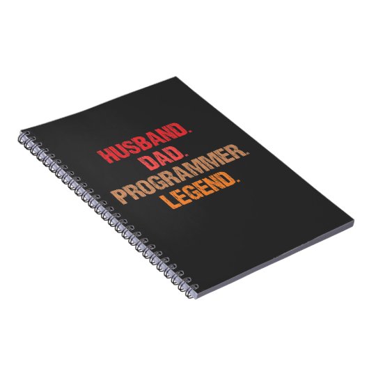 Programmeervader IT Nerd Admin Coder Vader Compute Notitieboek (Rechterzijde)