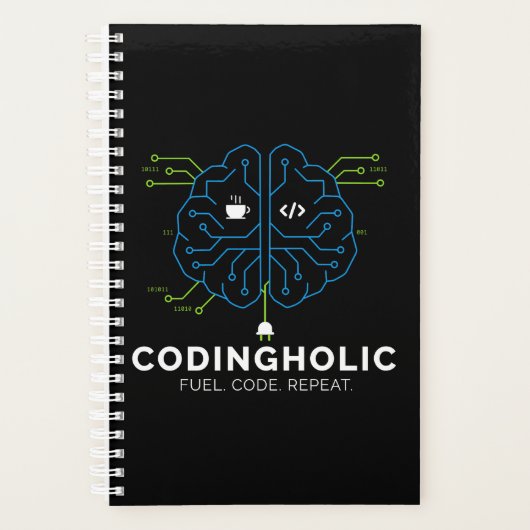 Programmer Brain Coding Daily Planner (Devant)
