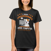 Programmer Cat Animal Coding Squad Engineer T-shirt (Voorkant)