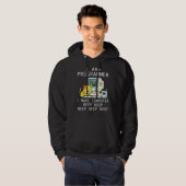 Programmer Cat Beep Boop Codering Hoodie (Voorkant volledig)