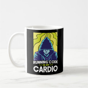 Programmer Coding Running Code is Mijn Cardio Koffiemok
