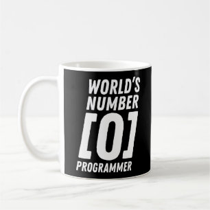 Programmer Coding World's Number 0 Programmer Koffiemok