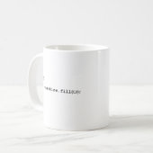 Programmer Coffee Mok - als de koffie leeg is (Voorkant links)