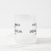 Programmer Deadly Ninja bij nacht Matglas Koffiemok (Center)