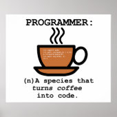 Programmer Définition Drôle Poster (Devant)