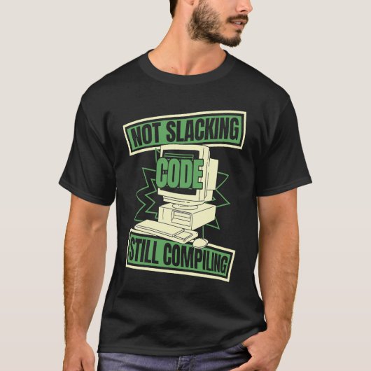 Programmer die ontwikkelaarcoder niet programmeert t-shirt (Voorkant)