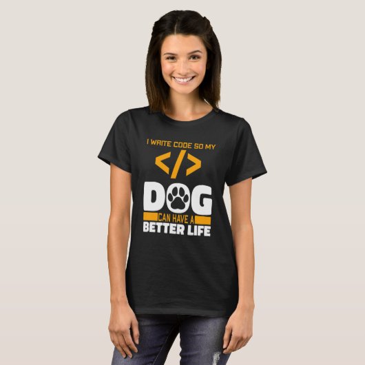 Programmer Dog Software Engineer - Codering progra T-shirt (Voorkant volledig)