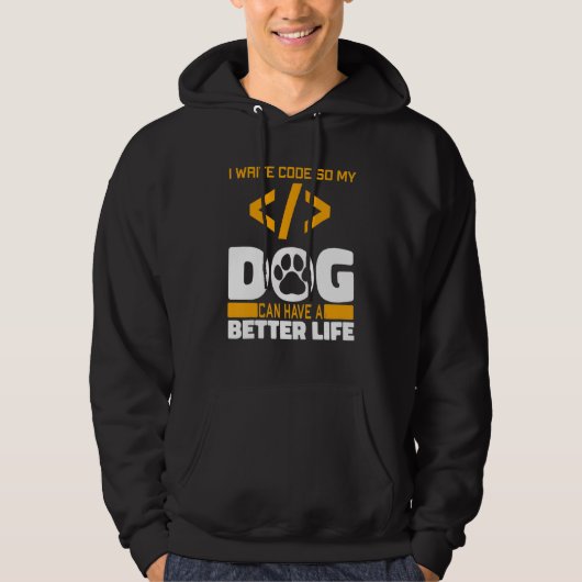 Programmer Dog Software Engineer - Coding Programm Hoodie (Voorkant)