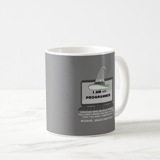 Programmer Funny Definition Koffiemok (Voorkant rechts)