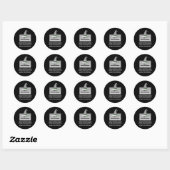 Programmer Funny Definition Ronde Sticker (Vel)
