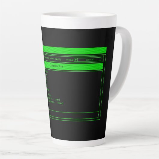 Programmer Green Terminal Latte Mok (Rechterhoek)