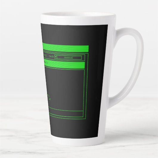 Programmer Green Terminal Latte Mok (Rechts)