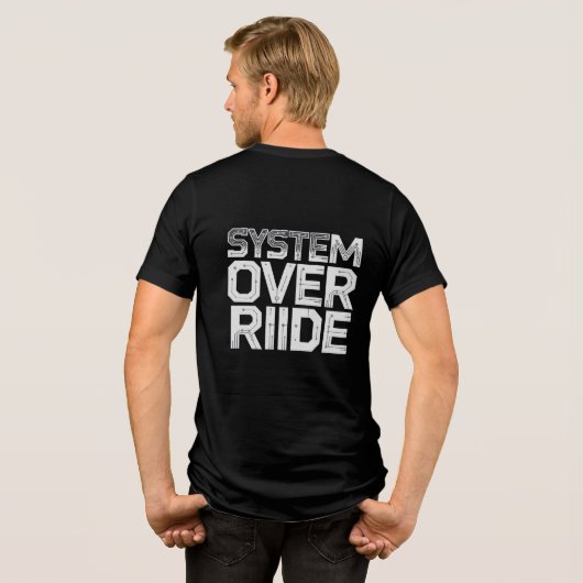 Programmer Hacker Design Tri-Blend Shirt (Achterkant volledig)