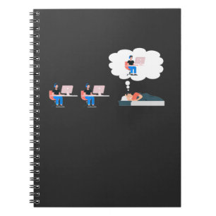 Programmer Life IT Computer Scientist Workaholic Notitieboek