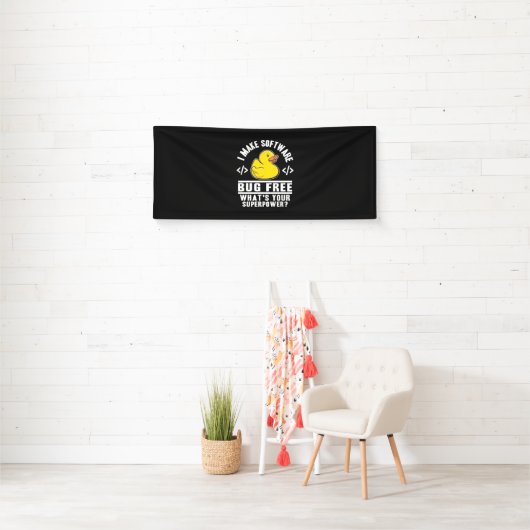 Programmer maakt software gratis spandoek (Insitu)