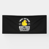 Programmer maakt software gratis spandoek (Horizontaal)