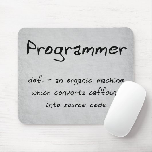 Programmer Mousepad (humor) Muismat (Met muis)