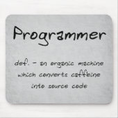 Programmer Mousepad (humor) Muismat (Voorkant)