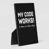 Programmer My Code Works Fotoplaat (Zijkant)