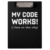 Programmer My Code Works Klembord (Voorkant)