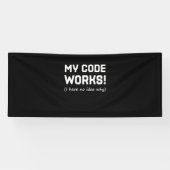 Programmer My Code Works Spandoek (Horizontaal)