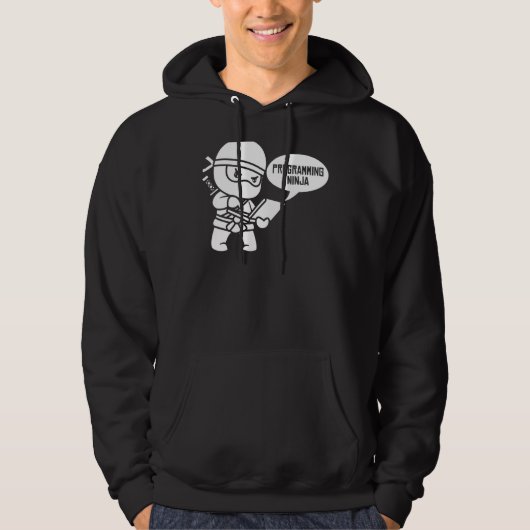 Programmer Ninja Software Engineer Coding - Develo Hoodie (Voorkant)