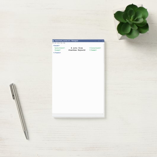 Programmer Notitieblok Coder Format Computer Scien Post-it® Notes (Kantoor)