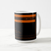 Programmer Orange Terminal Café Mug (Devant droit)