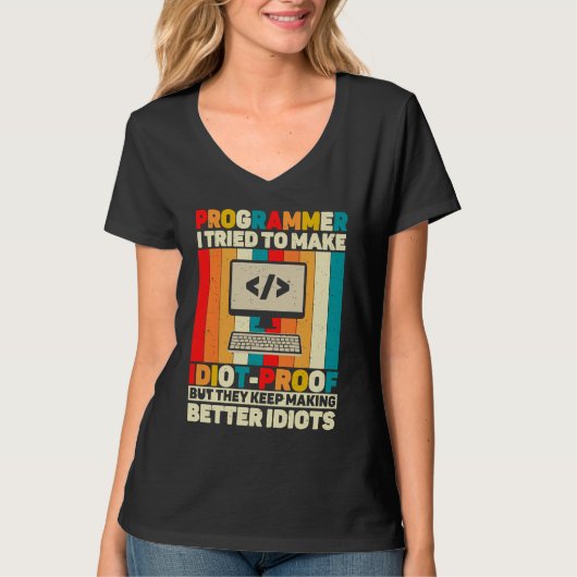 Programmer Quote Coding Computer Engineer T-shirt (Voorkant)