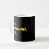 Programmer Retro Best Programmer ooit Koffiemok (Voorkant links)