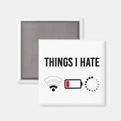 Programmer Shirt Dingen Die Ik Haat Program Icon S Magneet (Voorkant / Achterkant)