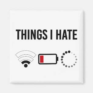 Programmer Shirt Dingen Die Ik Haat Program Icon S Magneet