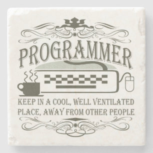 Programmer Stenen Onderzetter