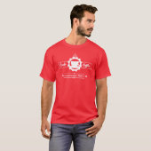 programmer t-shirt: code en koffie t-shirt (Voorkant volledig)