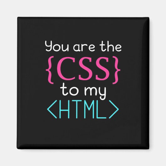 Programmer U bent de css naar mijn HTML Magneet (Voorkant)