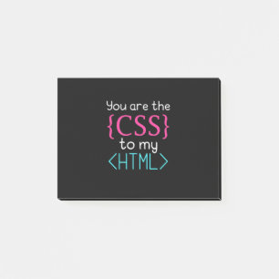 Programmer U bent de css naar mijn HTML Post-it® Notes