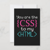 Programmer U bent de css naar mijn HTML RSVP Kaartje (Voorkant)