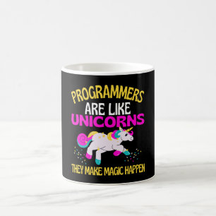 Programmer Unicorn , Magical Unicorn Programmers Koffiemok