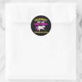 Programmer Unicorn , Magical Unicorn Programmers Ronde Sticker (Tas)