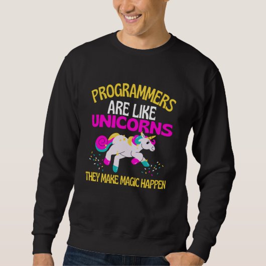 Programmer Unicorn , Magical Unicorn Programmers Trui (Voorkant)