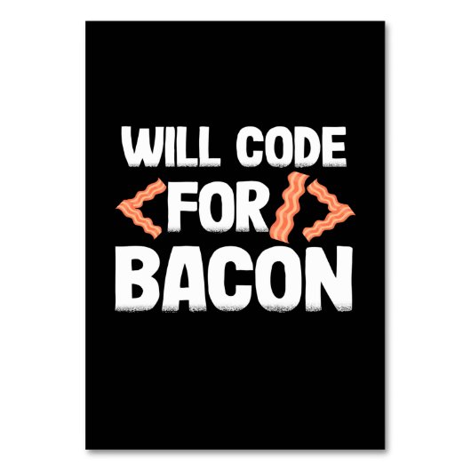 Programmer zal code voor Bacon Kaart (Voorkant)