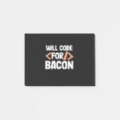 Programmer zal code voor Bacon Post-it® Notes (Voorkant)