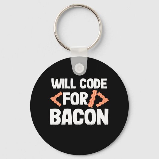 Programmer zal code voor Bacon Sleutelhanger (Voorkant)