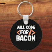 Programmer zal code voor Bacon Sleutelhanger (Voorkant)