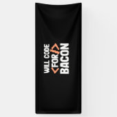 Programmer zal code voor Bacon Spandoek (Verticaal)